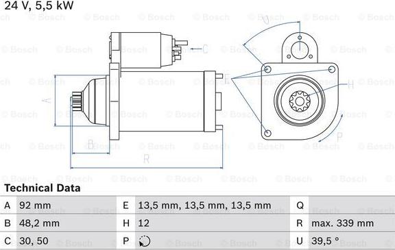 BOSCH 0 986 025 060 - Motorino d'avviamento www.autoricambit.com