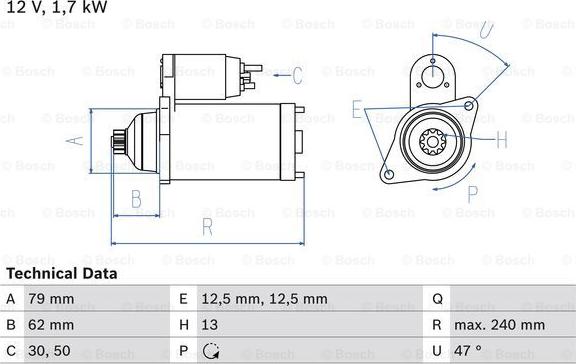 BOSCH 0 986 025 150 - Motorino d'avviamento www.autoricambit.com