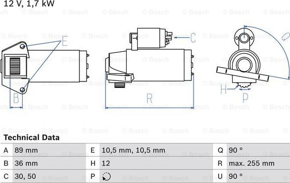 BOSCH 0 986 025 830 - Motorino d'avviamento www.autoricambit.com