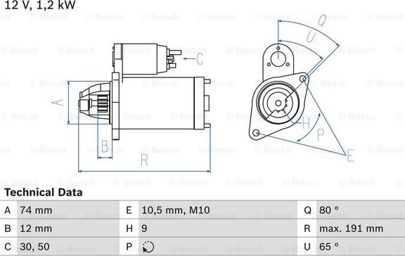 BOSCH 0 986 025 300 - Motorino d'avviamento www.autoricambit.com