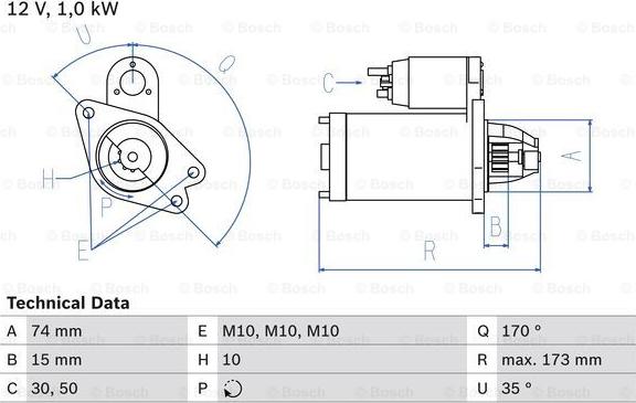 BOSCH 0 986 025 290 - Motorino d'avviamento www.autoricambit.com