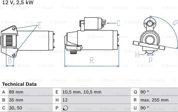 BOSCH 0 986 025 200 - Motorino d'avviamento www.autoricambit.com