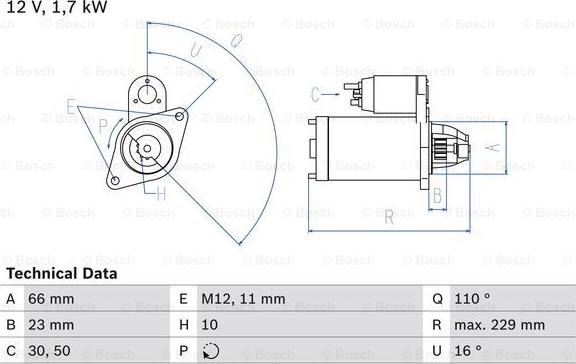 BOSCH 0 986 025 230 - Motorino d'avviamento www.autoricambit.com