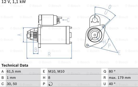 BOSCH 0 986 025 770 - Motorino d'avviamento www.autoricambit.com