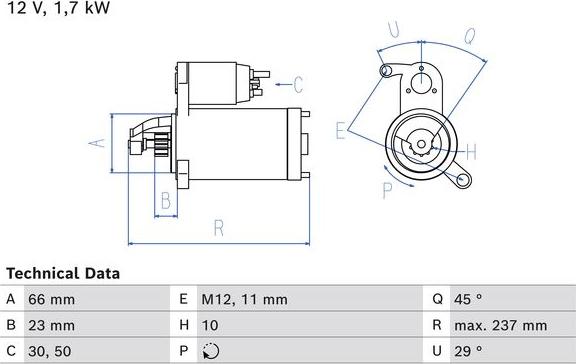 BOSCH 0 986 026 520 - Motorino d'avviamento www.autoricambit.com