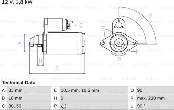 BOSCH 0 986 026 050 - Motorino d'avviamento www.autoricambit.com