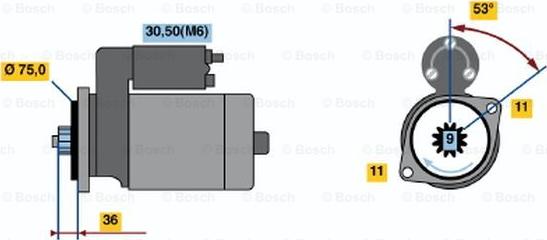 BOSCH 0 986 020 461 - Motorino d'avviamento www.autoricambit.com