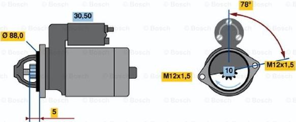 BOSCH 0 986 020 521 - Motorino d'avviamento www.autoricambit.com