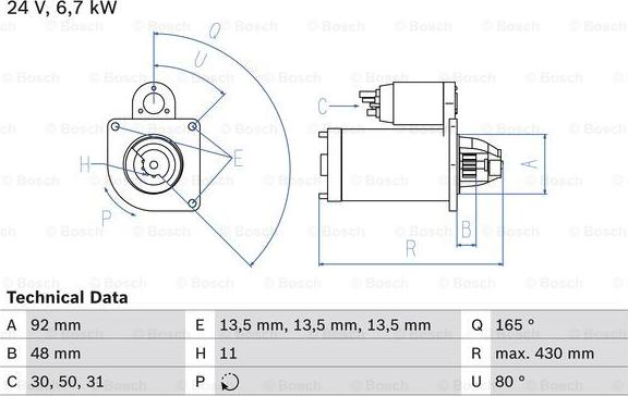 BOSCH 0 986 020 340 - Motorino d'avviamento www.autoricambit.com