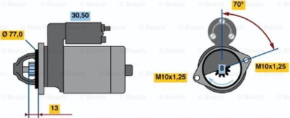 BOSCH 0 986 020 381 - Motorino d'avviamento www.autoricambit.com