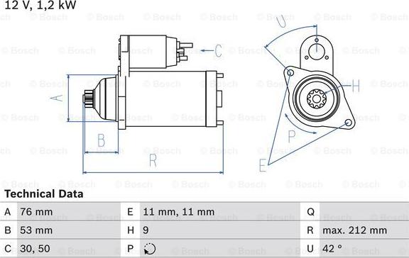 BOSCH 0 986 020 210 - Motorino d'avviamento www.autoricambit.com