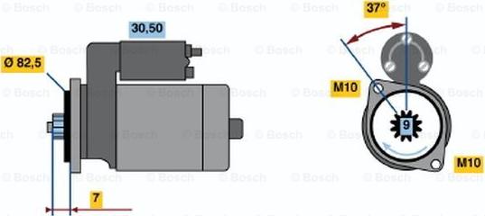 BOSCH 0 986 020 751 - Motorino d'avviamento www.autoricambit.com