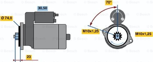 BOSCH 0 986 020 771 - Motorino d'avviamento www.autoricambit.com