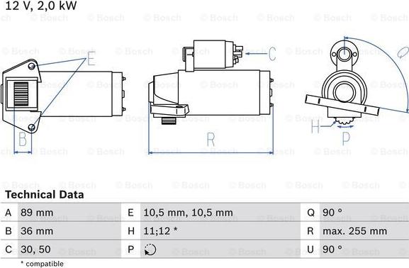 BOSCH 0 986 021 810 - Motorino d'avviamento www.autoricambit.com