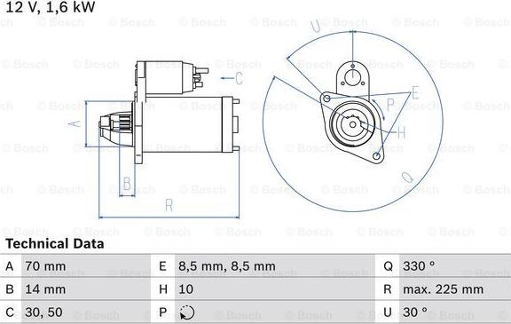 BOSCH 0 986 021 260 - Motorino d'avviamento www.autoricambit.com