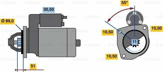 BOSCH 0 986 023 990 - Motorino d'avviamento www.autoricambit.com