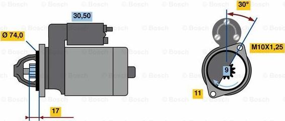 BOSCH 0 986 023 910 - Motorino d'avviamento www.autoricambit.com