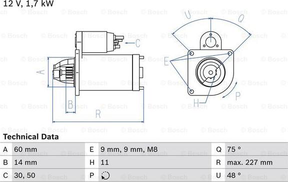 BOSCH 0 986 023 930 - Motorino d'avviamento www.autoricambit.com