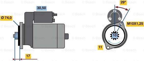 BOSCH 0 986 023 970 - Motorino d'avviamento www.autoricambit.com