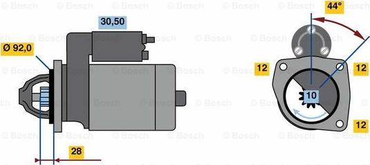 BOSCH 0 986 023 440 - Motorino d'avviamento www.autoricambit.com