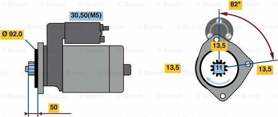 BOSCH 0 986 023 590 - Motorino d'avviamento www.autoricambit.com