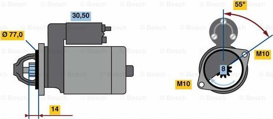 BOSCH 0 986 023 630 - Motorino d'avviamento www.autoricambit.com