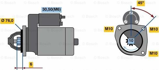 BOSCH 0 986 023 620 - Motorino d'avviamento www.autoricambit.com