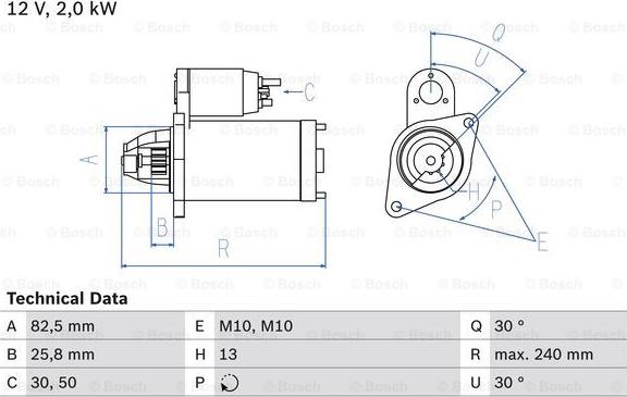 BOSCH 0 986 023 000 - Motorino d'avviamento www.autoricambit.com