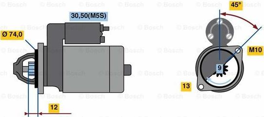 BOSCH 0 986 023 890 - Motorino d'avviamento www.autoricambit.com