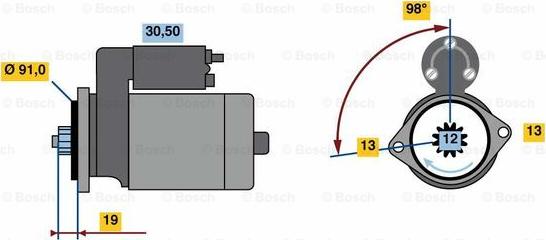 BOSCH 0 986 023 840 - Motorino d'avviamento www.autoricambit.com