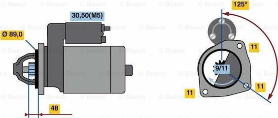 BOSCH 0 986 023 830 - Motorino d'avviamento www.autoricambit.com