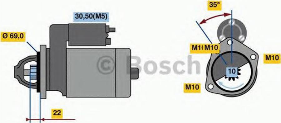 BOSCH 0986023870 - Motorino d'avviamento www.autoricambit.com