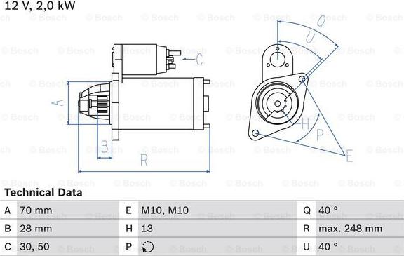 BOSCH 0 986 023 290 - Motorino d'avviamento www.autoricambit.com