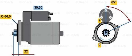 BOSCH 0 986 023 710 - Motorino d'avviamento www.autoricambit.com