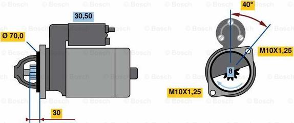 BOSCH 0 986 023 720 - Motorino d'avviamento www.autoricambit.com