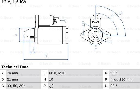 BOSCH 0 986 022 930 - Motorino d'avviamento www.autoricambit.com