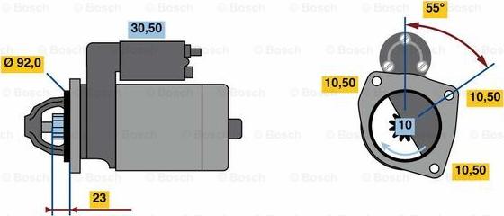 BOSCH 0 986 022 750 - Motorino d'avviamento www.autoricambit.com