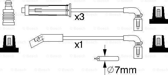 BOSCH 0 986 356 980 - Kit cavi accensione www.autoricambit.com