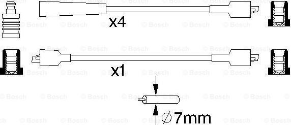 BOSCH 0 986 356 840 - Kit cavi accensione www.autoricambit.com