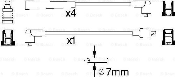 BOSCH 0 986 356 841 - Kit cavi accensione www.autoricambit.com