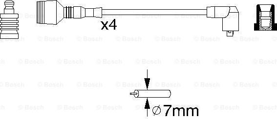 BOSCH 0 986 356 856 - Kit cavi accensione www.autoricambit.com