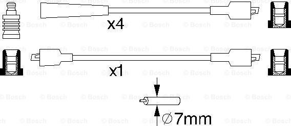 BOSCH 0 986 356 828 - Kit cavi accensione www.autoricambit.com