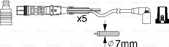 BOSCH 0 986 356 349 - Kit cavi accensione www.autoricambit.com