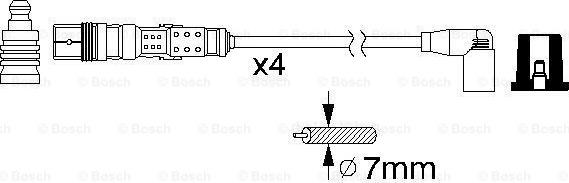 BOSCH 0 986 356 341 - Kit cavi accensione www.autoricambit.com