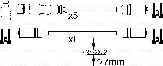 BOSCH 0 986 356 350 - Kit cavi accensione www.autoricambit.com