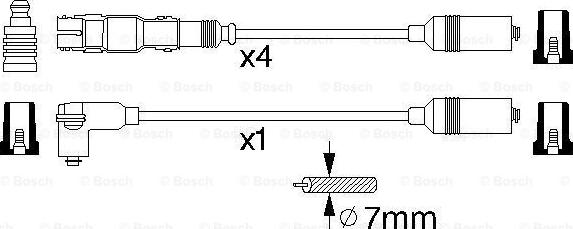 BOSCH 0 986 356 304 - Kit cavi accensione www.autoricambit.com