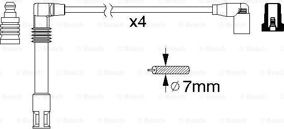 BOSCH 0 986 356 305 - Kit cavi accensione www.autoricambit.com