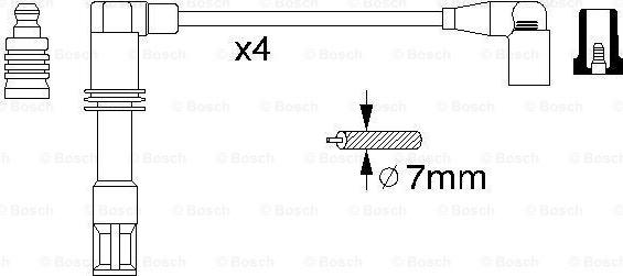 BOSCH 0 986 356 308 - Kit cavi accensione www.autoricambit.com