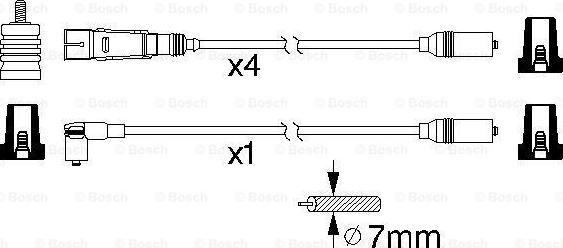 BOSCH 0 986 356 317 - Kit cavi accensione www.autoricambit.com