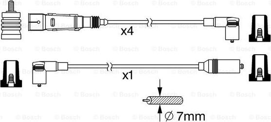 BOSCH 0 986 356 380 - Kit cavi accensione www.autoricambit.com